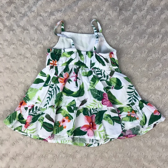 Old Navy Tropical Floral Dress Size 3-6 Months - Picture 3 of 5